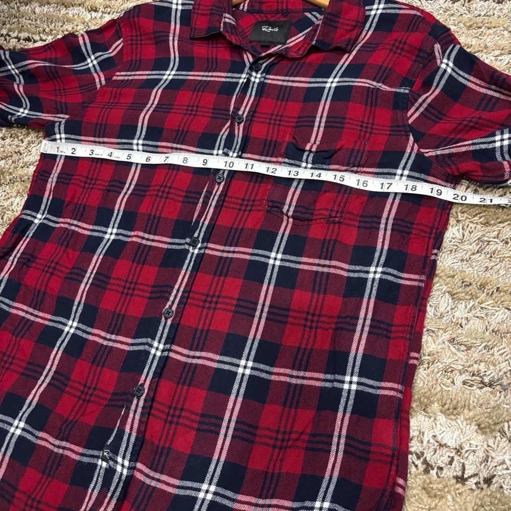 Rails Lennox Large Flannel Button Down Shirt - image 8